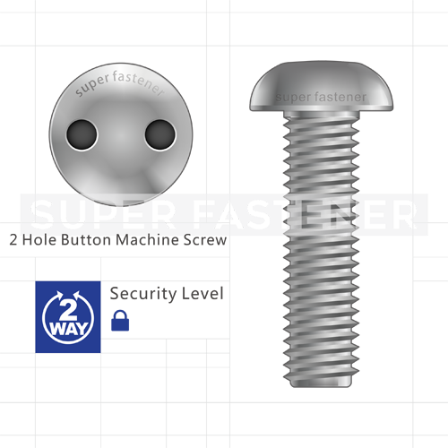 Screw head store with two holes